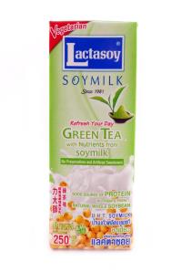 Soymilk greentea 250ml LACTASOY